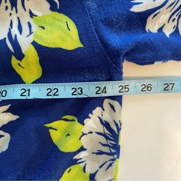 The Disney Store Blue Hawaiian Embroidered Mickey Polo Short Sleeve Shirt Sze XL - Picture 10 of 10